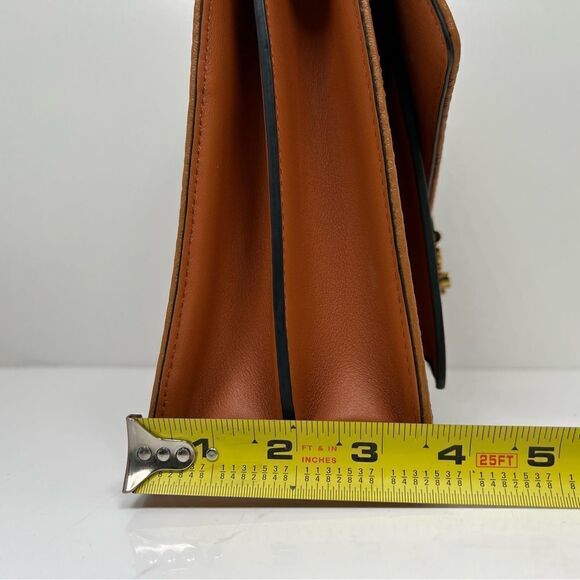 MCM Visetos Medium Patricia Pocket Satchel Cognac - Picture 10 of 13